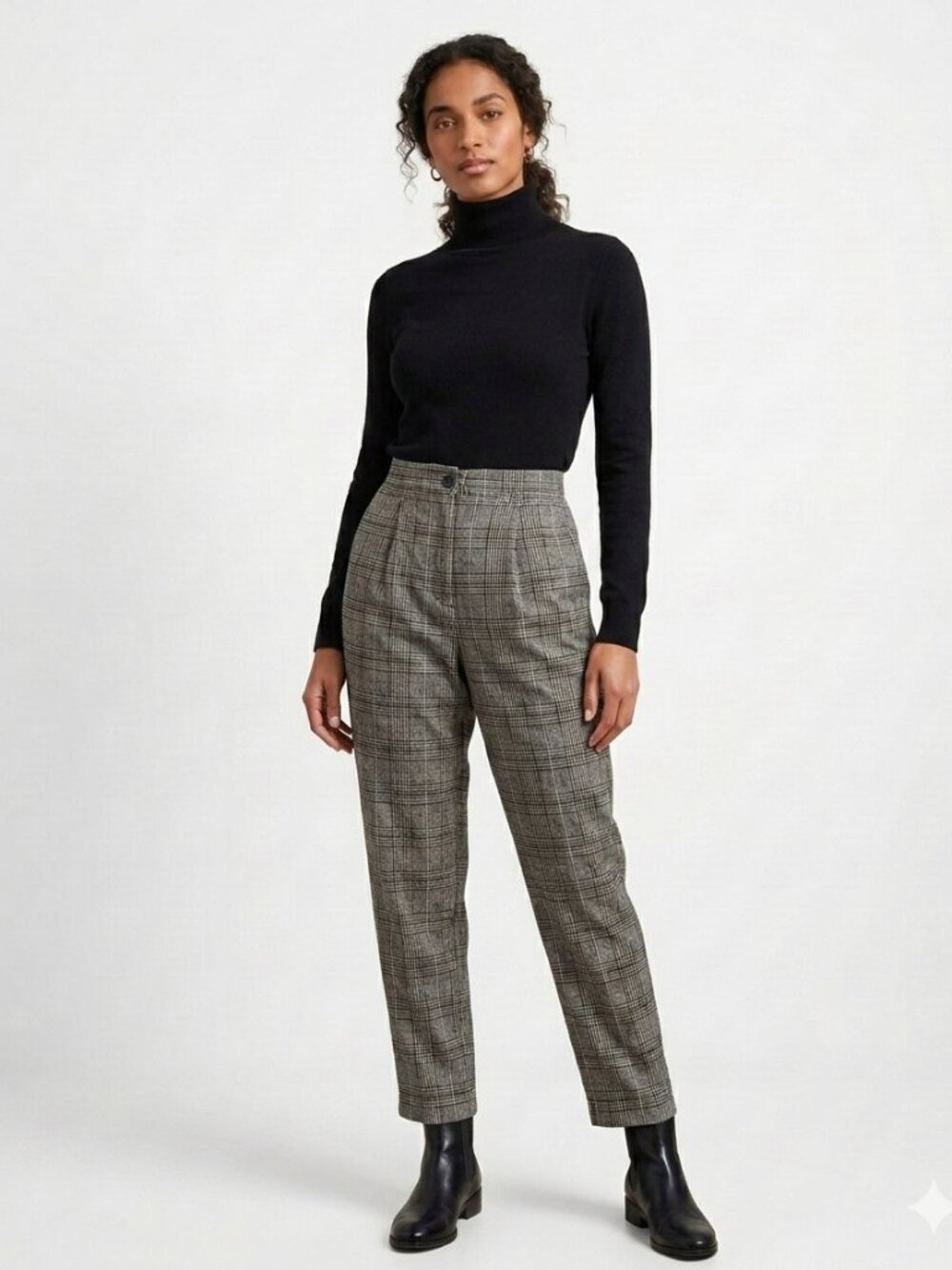 H&M Black and White Pinstripe Pants